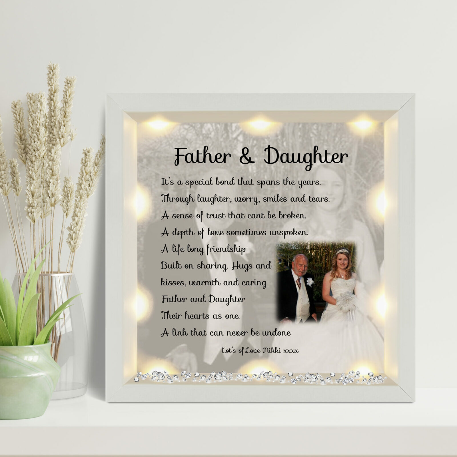 Photo frame dad and daughter hot sale