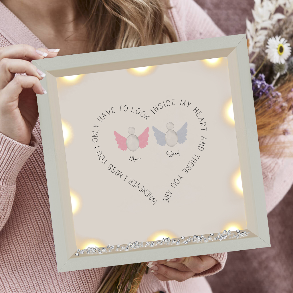 Glass Pebble Memorial Frame Pretty Creative Customs