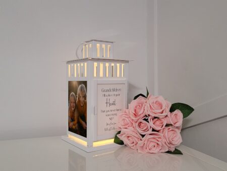 Personalised Photo Lantern LED light gift Grandchildren gift Nanny Christmas gift Mothers day gift Gift for her Gift for Him Gift for Mom