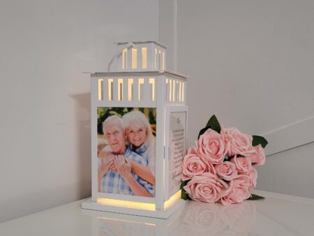 Memorial gift, Remembrance Lantern, memorial gift, Bereavement, memorial candle, in Loving Memory, Memorial Photo Lantern, LED light gift