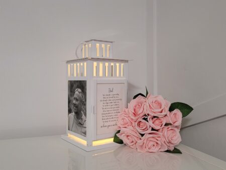 Memorial Photo Lantern, isolation gift, Remembrance Lantern, memorial gift, Bereavement gift, memorial candle, in Loving Memory, Light gift