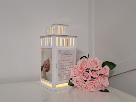 Baby Memorial Photo Lantern, Baby loss, Remembrance Lantern, memorial gift, deepest Sympathy, miscarriage gift, Loved One, in Loving Memory,