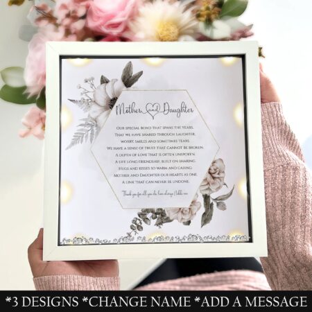 Mother and daughter personalised photo frame, Gifts for her, Mum birthday gift, Mothers day gift, Mum photo frame, gifts for mum