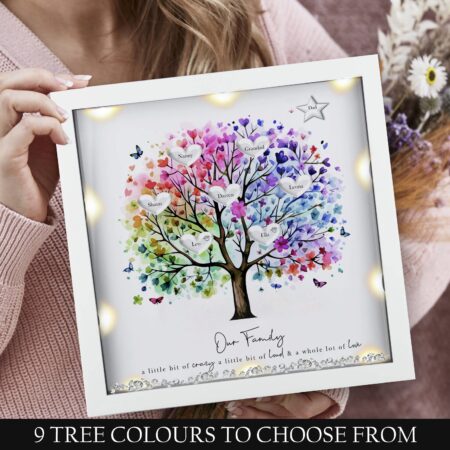 Personalised family tree gift, Mothers day gift, Gift for mum, mum gift, Gifts for her Christmas gift, Mums birthday, Nans birthday