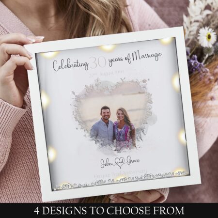 personalised 30th Pearl anniversary gift Custom anniversary photo gift personalized anniversary keepsake gift 30th wedding anniversary frame