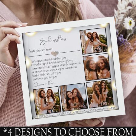 Best friend personalised photo frame besties Christmas gift friends birthday gift soul sisters gift friends photo frame Gifts for her