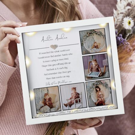 Personalised Auntie photo frame | Auntie Birthday gift | Gifts for her Auntie photo gift | Sister Christmas gift | Sister Birthday Gift