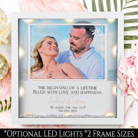 Personalised Engagement Gift | Engagement Photo frame | Gift for Her | Getting Engaged gift | Fiancé gift | Couples gift | Wife to be Gift