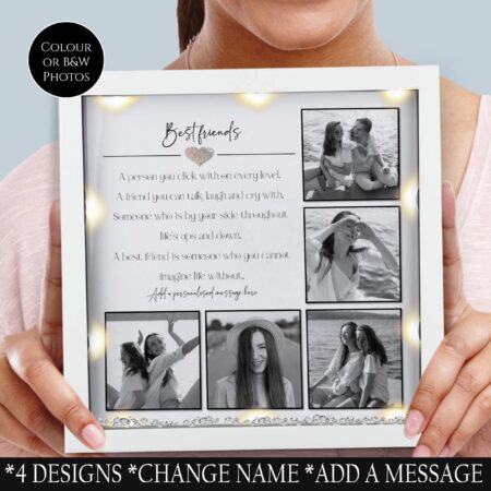 Best friend personalised photo frame besties Christmas gift friends birthday gift soul sisters gift friends photo frame Gifts for her