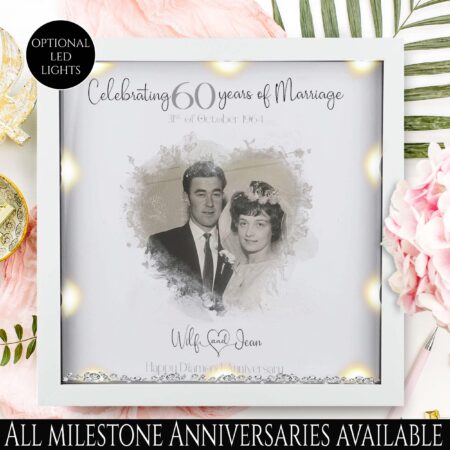 Personalised 60th Diamond anniversary gift