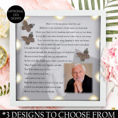 Personalised Remembrance frame bereavement gift funeral memorial gift memorial gift wedding memorial Sympathy gift loving memory gift
