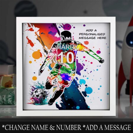 Boys Football Personalised Gift Football Art Print Birthday gift for boy Custom Wall Art For Football Fan 13th 16th 18th 21st Birthday gift