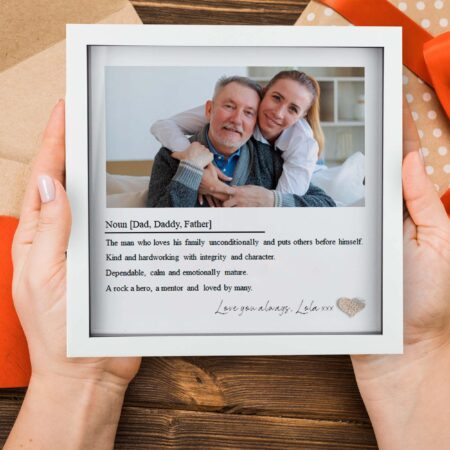 Personalised Christmas Gift for Daddy Custom Print for Dad Birthday gift Gift for him Dad noun definition print Photo Gift