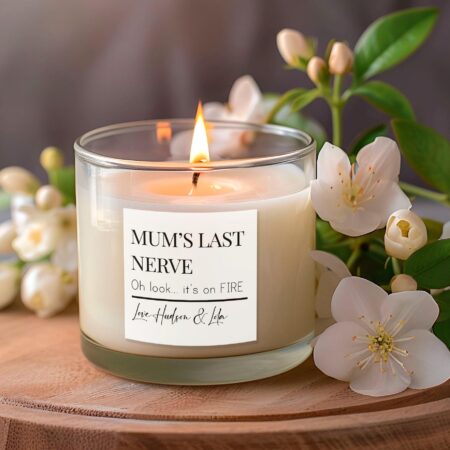 Funny scented candle gift for mum, Mum's last nerve candle, Mother's Day, Christmas gift, Birthday, first gift for mummy Custom Gift For Her