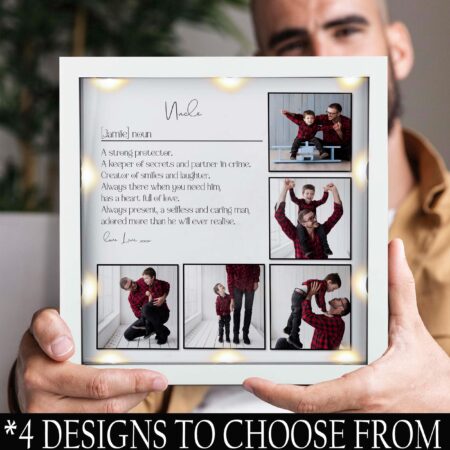 Uncle personalised photo frame | Uncle Christmas gift | Uncle birthday gift | gift from Nephew | Uncle photo frame | Gifts for him