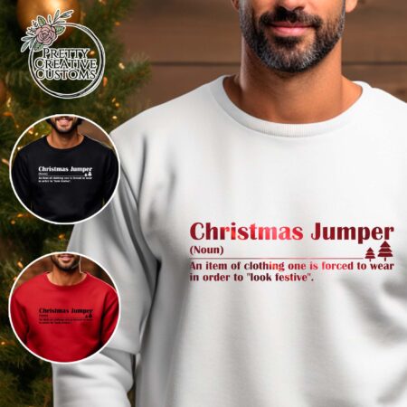 Funny Christmas Jumper Sarcastic Definition, Funny Bah Humbug Christmas Sweatshirt,  Christmas Jumper, Christmas Definition jumper